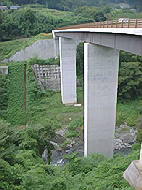 建設中の橋